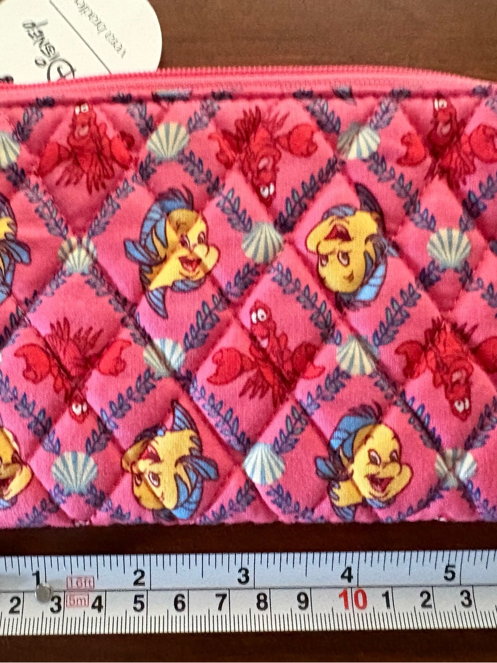 Vera Bradley Disney Ariel’s Pink Lagoon Ditsy Wristlet - Picture 2 of 7